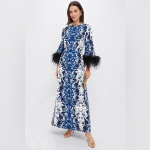 NWT Tuckernuck Indigo Reflection Feather Jamison Dress XXS